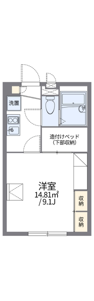 レオパレス本牧満坂 202号室 間取り