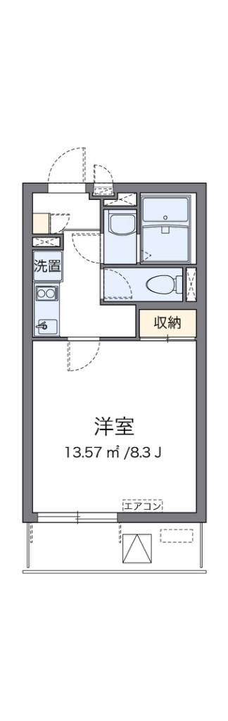 クレイノスペルデライト 204号室 間取り