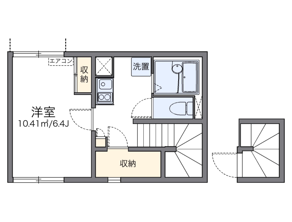 レオネクストＡｓｔｙＦｉｏｒｅ 202号室 間取り