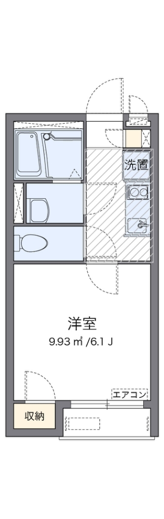 レオネクストペレグリン 202号室 間取り