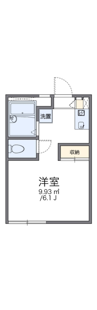 レオパレスフライトホフⅡ 103号室 間取り