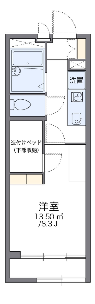 レオパレス富士見 103号室 間取り