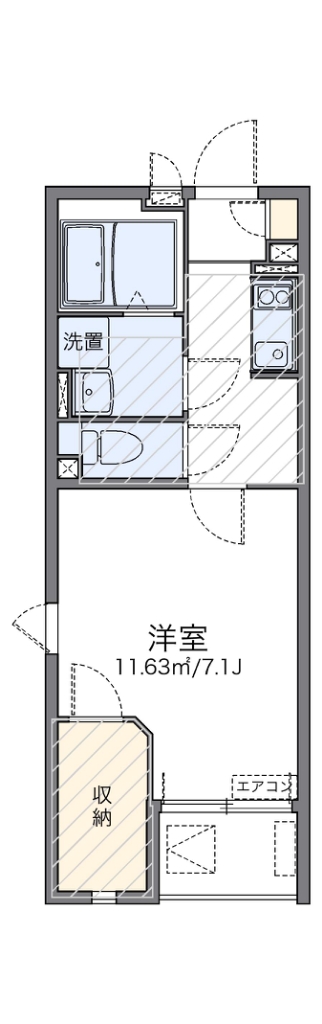 レオネクストセレーノ 201号室 間取り