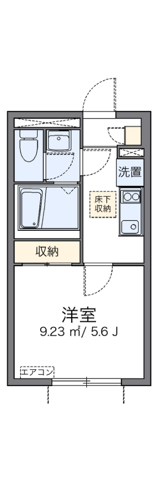 レオネクストＵＢＵＫＡＴＡ 103号室 間取り