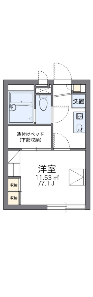 レオパレスｍｏｎⅡ 101号室 間取り