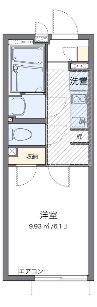 クレイノアナベル 303号室 間取り