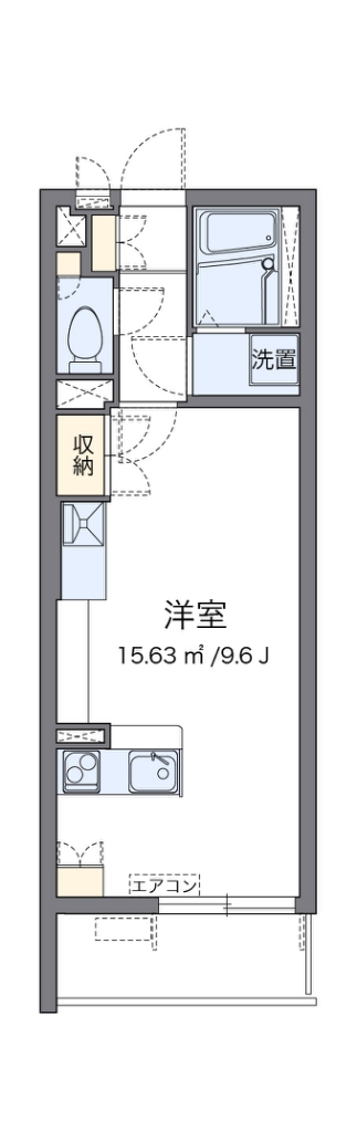 レオネクストエクセルアサヒⅥ 205号室 間取り