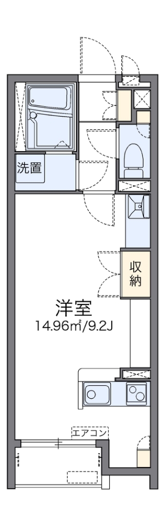 レオネクストル　シエル 210号室 間取り