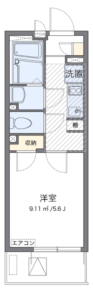 レオネクストＹＡＭ 307号室 間取り