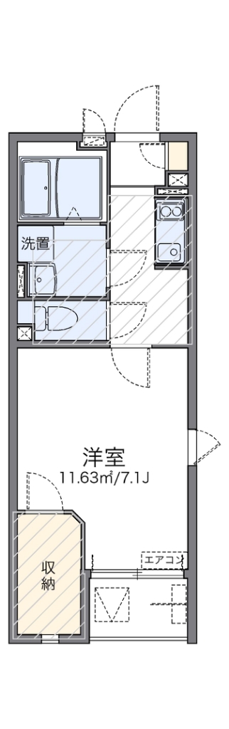 レオネクストシャイン宮内 201号室 間取り