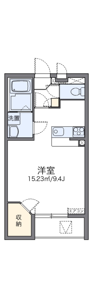 レオネクストグレースクレストⅡ 101号室 間取り