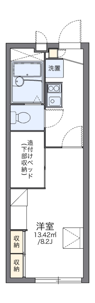 レオパレスストークハイツⅢ 203号室 間取り