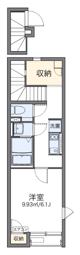 レオネクストアズール森野 203号室 間取り