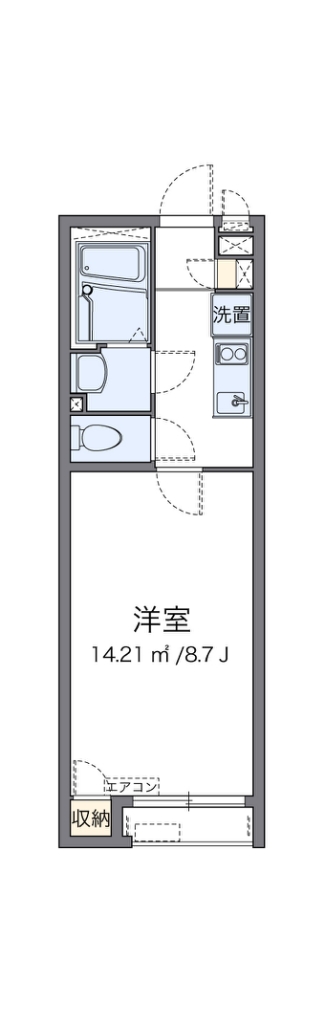 クレイノ豊春 103号室 間取り