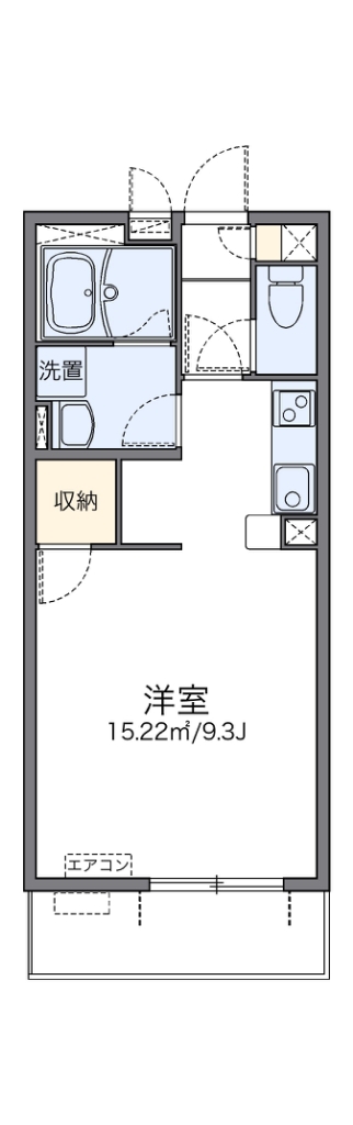 レオネクストカロータ 201号室 間取り