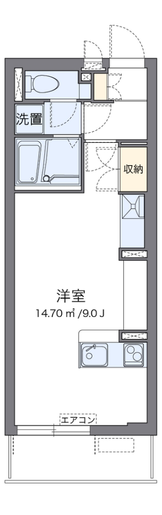 ミランダエレガンス 202号室 間取り