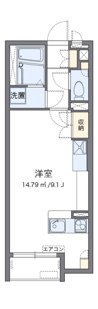 レオネクストサンフラワーⅣ 108号室 間取り