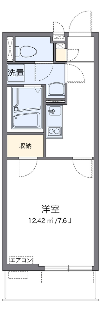 クレイノＭＯＯＮⅠ 303号室 間取り