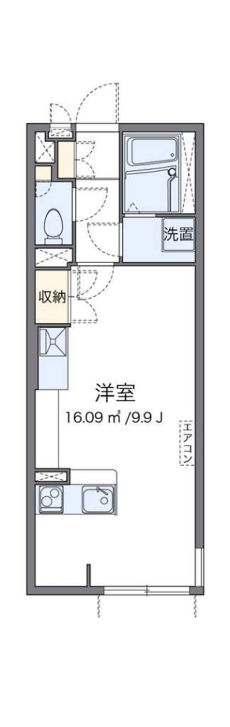 ミランダ新座ブルー２ 102号室 間取り