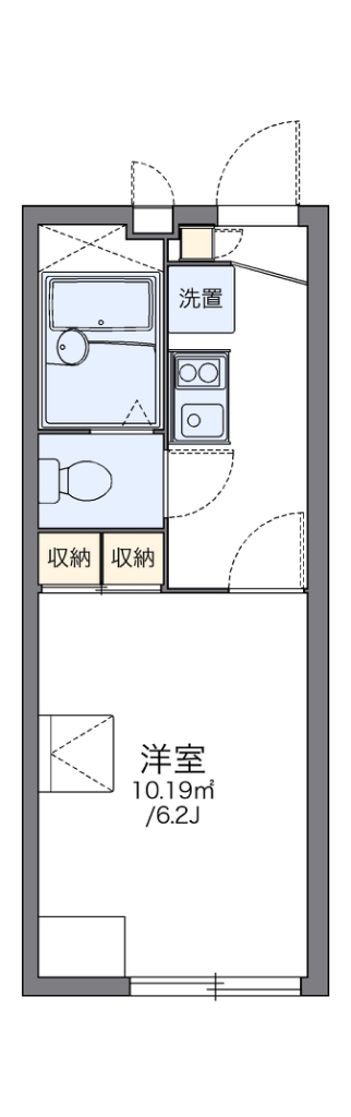 レオパレスブルーメン東川口 202号室 間取り