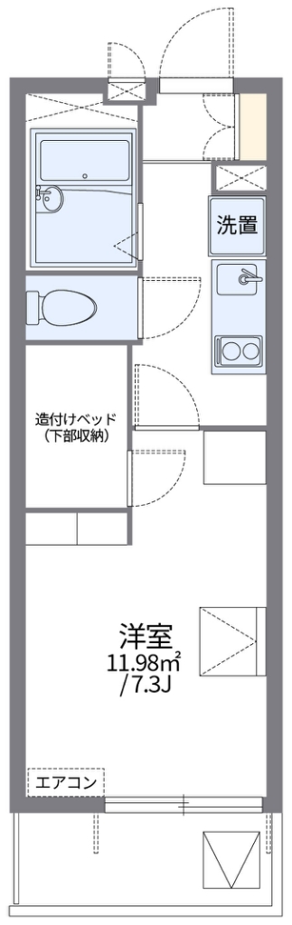 レオパレスハレ　マレコ 306号室 間取り