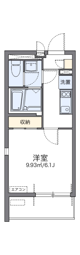 レオネクストオムライ 101号室 間取り