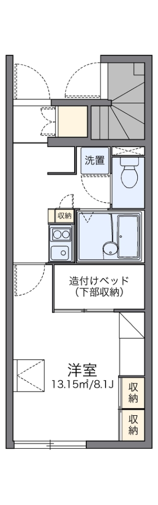 レオパレスナイス　ステイ 104号室 間取り