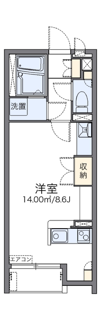 レオネクストジャルダン 203号室 間取り