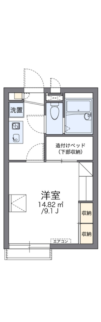 レオパレスエナ 205号室 間取り