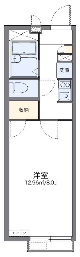 レオパレスステラ 204号室 間取り