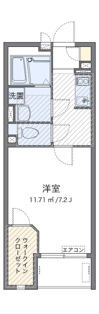 ミランダラギ　Ⅲ 109号室 間取り