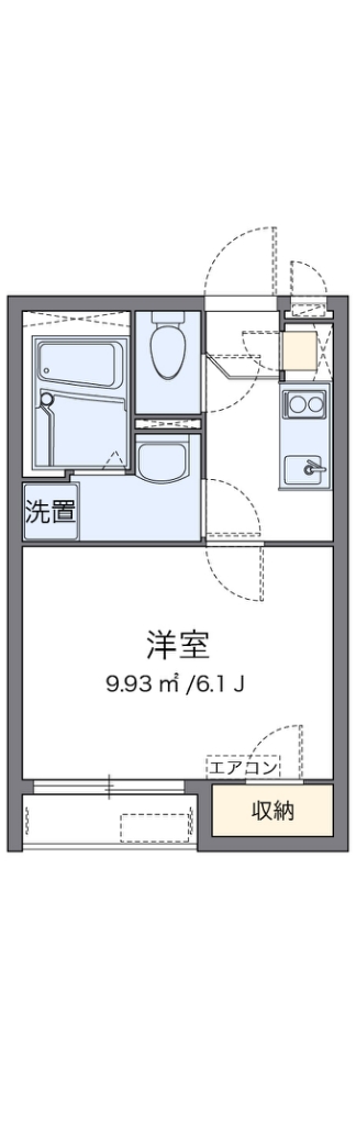 クレイノグリーンヒルズⅡ 202号室 間取り