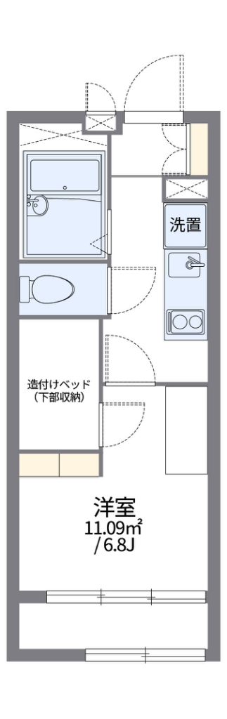 レオパレスオトーヌ 202号室 間取り