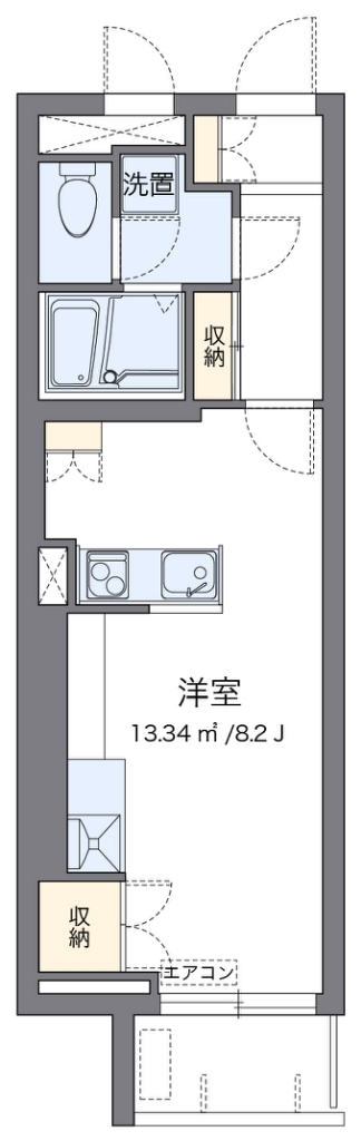 レオネクストアルバーロ原宿 205号室 間取り