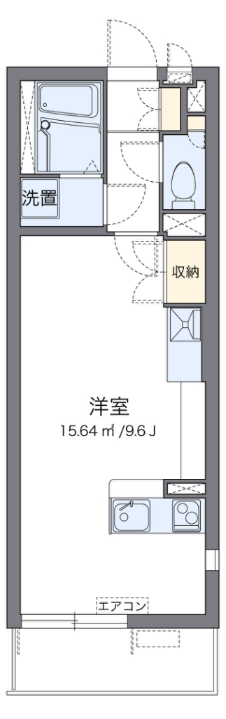 ミランダキャトル 301号室 間取り