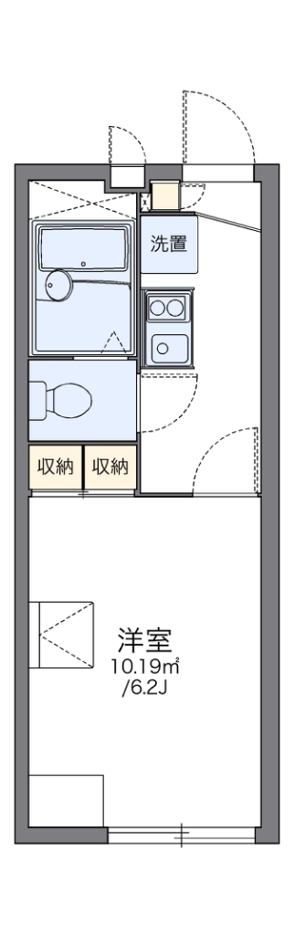 レオパレスすおう 202号室 間取り