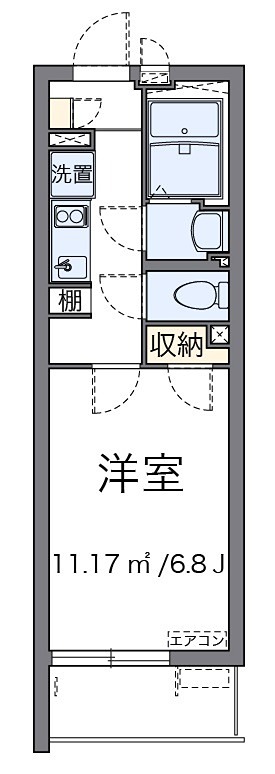 ニューメイプル 305号室 間取り