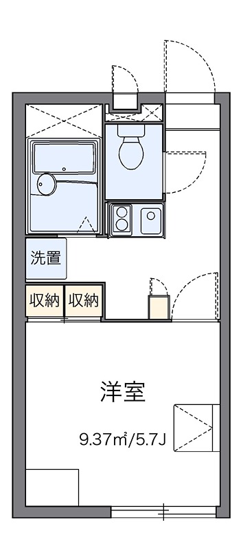 アマポーラ 104号室 間取り