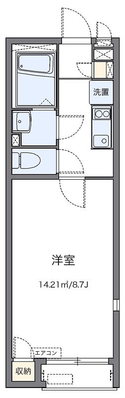 サルビア 102号室 間取り