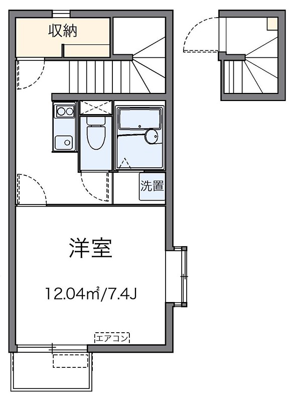 アヴァントガーデン 202号室 間取り