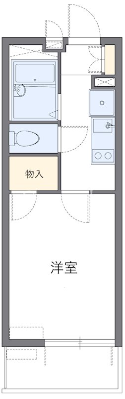 栗木コーポ 106号室 間取り