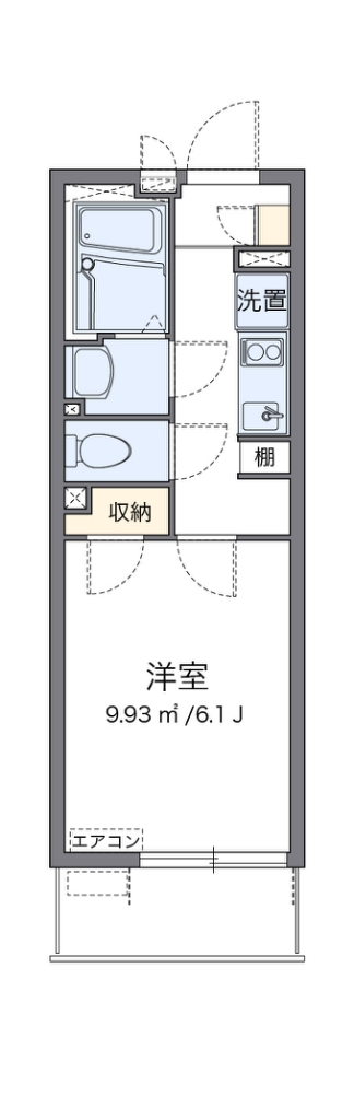 クレイノボナール 103号室 間取り