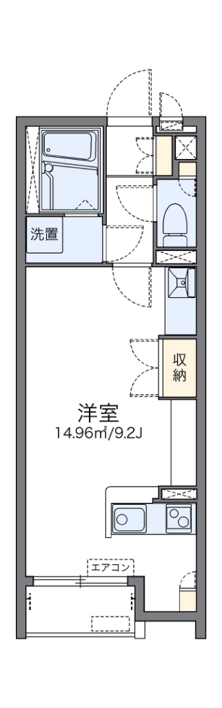 レオネクスト琉海 202号室 間取り