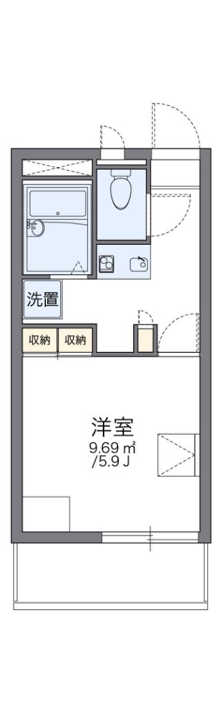 レオパレスリオグランデ 105号室 間取り