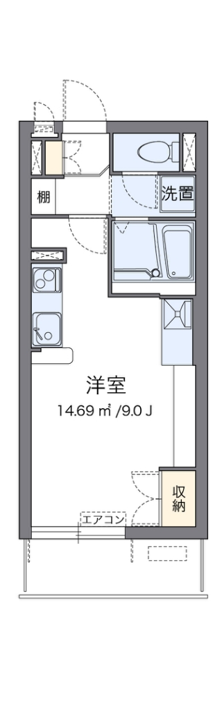 ミランダパークヒルズ妙蓮寺 307号室 間取り