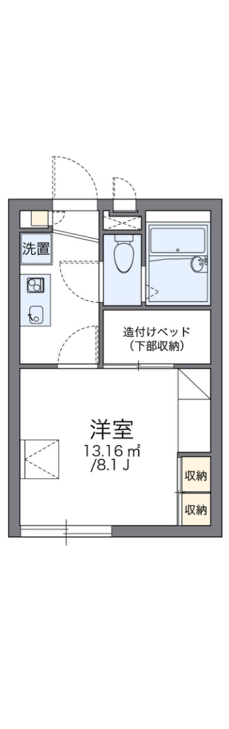 レオパレスＨＩＮＯⅡ 202号室 間取り