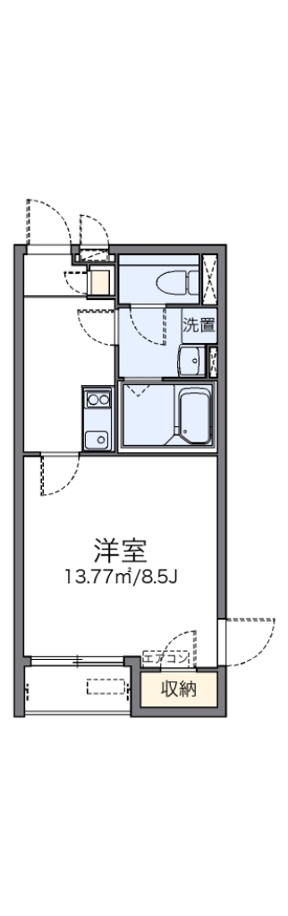 レオネクストプラナス白山 204号室 間取り