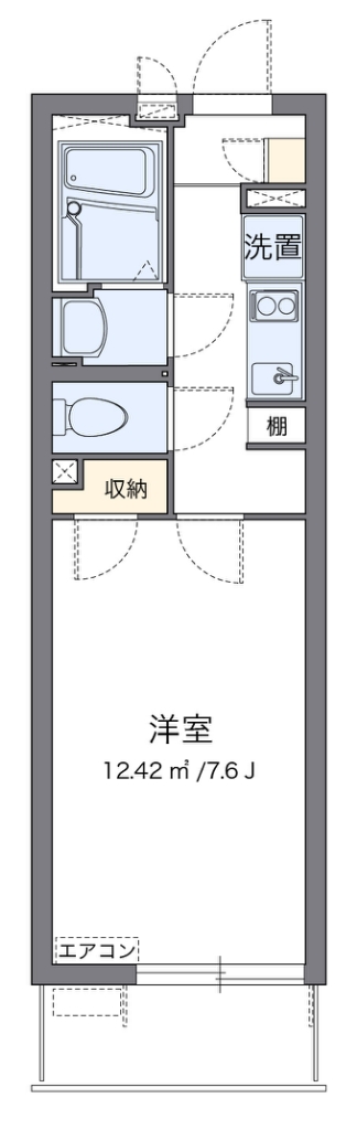 クレイノスクエア与野 103号室 間取り