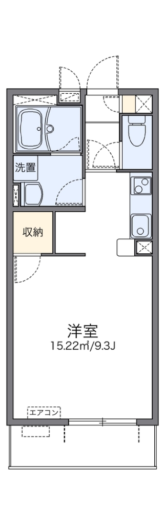 レオネクストブルージュ 208号室 間取り