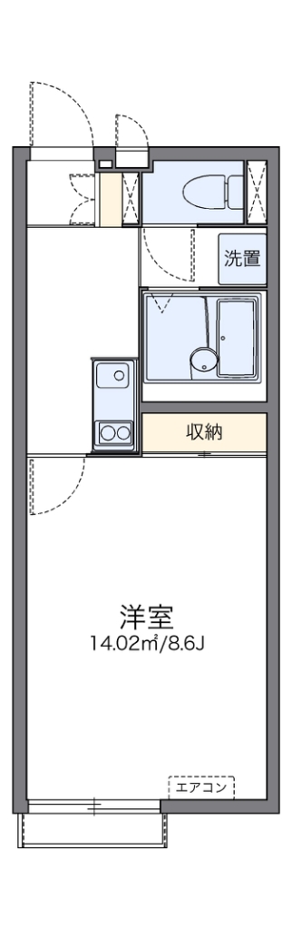 レオネクストウィング湘南 201号室 間取り